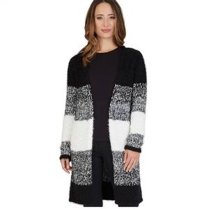 Apt. 9 Kohl’s color block cardigan, black & white